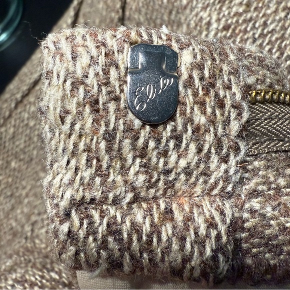 Polo Ralph Lauren Brown Tweed Wool Pleated Trousers Vintage Classic Fit 33x30 - Picture 10 of 13